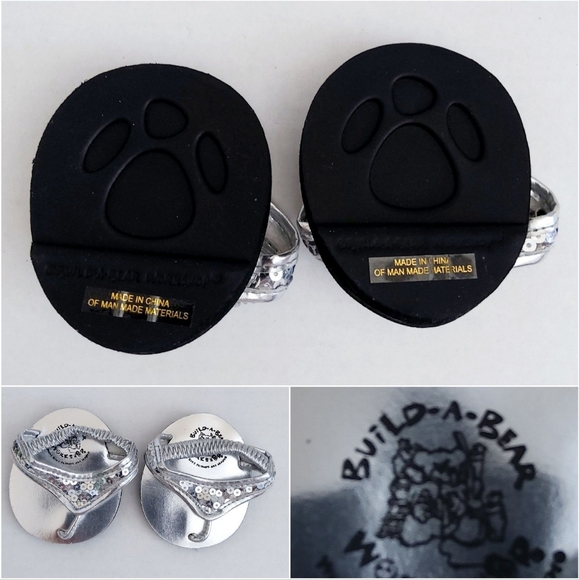 Build-A-Bear workshop silver sandals (New) - Picture 3 of 3